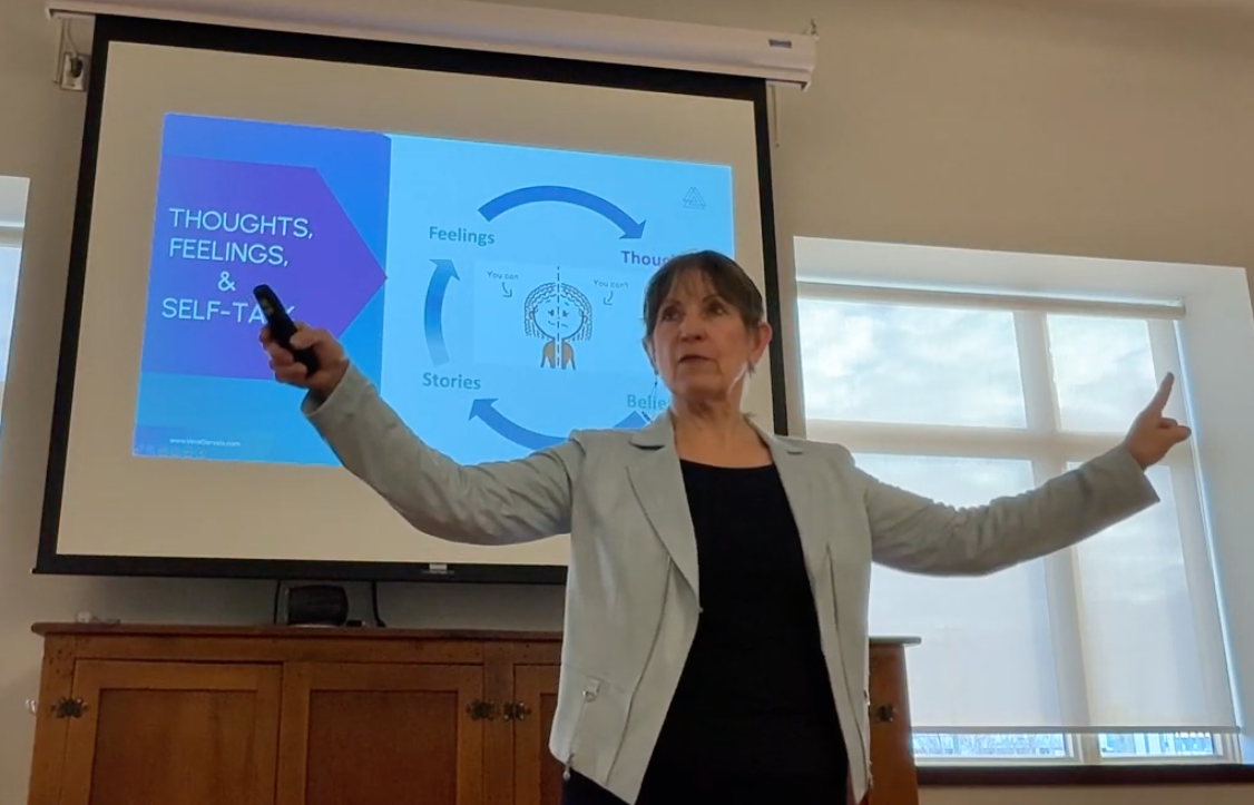 Vera leading a workshop